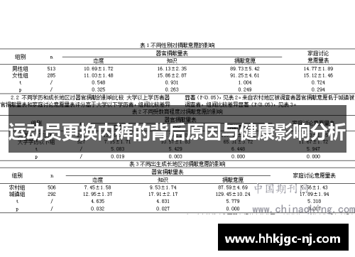 运动员更换内裤的背后原因与健康影响分析